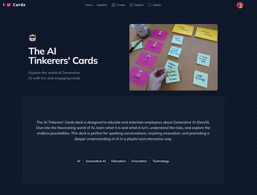 Screenshot of Deck Illustrations + Share & Promote Your Decks Like a Pro
