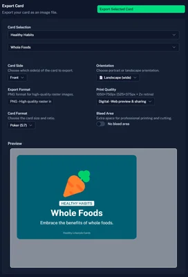 Screenshot of Code Refactoring: Visual Template Builder + Export Center