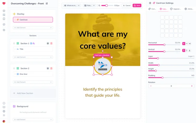 Screenshot of Template Designer Redesign - Now It Feels Like a Real Design Tool