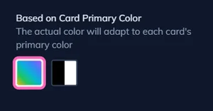 Assign a Color Based on Card Primary Color