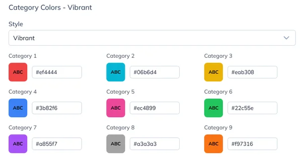 I Love Cards Vibrant Color Palette
